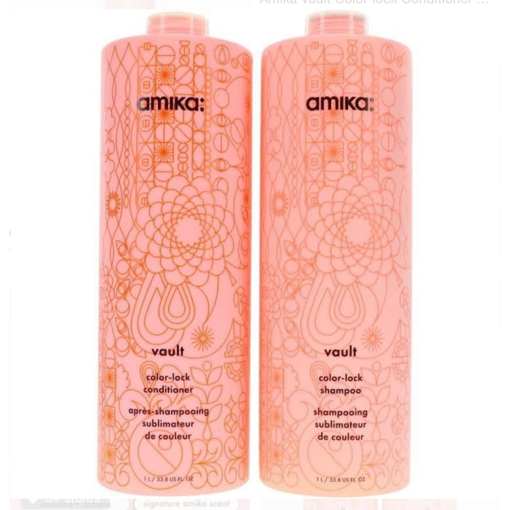 NWT Amika Vault Color Lock shampoo & conditioner (1L each)